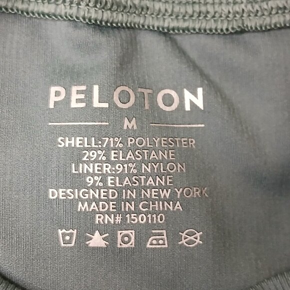 NWOT Peloton Cadent Rib Mock Neck Cutout Bra Green Size Medium - Picture 7 of 8